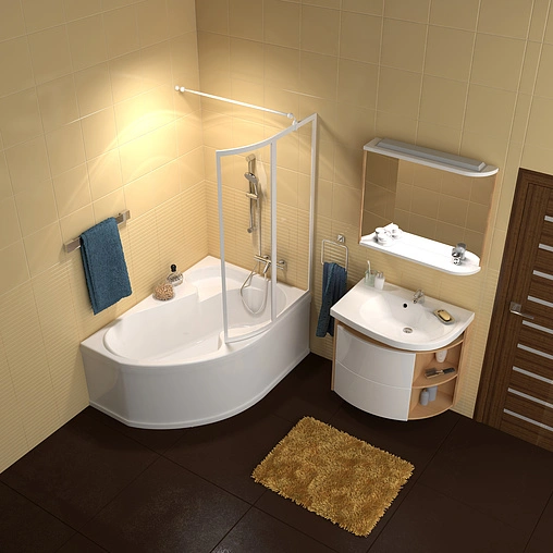 Ванна акриловая Ravak ROSA 160x105 P CL01000000