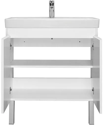 Тумба под умывальник Aquaton Сканди Doors 80 белый матовый/белый глянец 1A282901SD010
