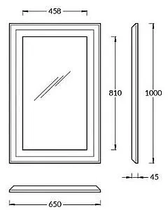 Зеркало Kerama Marazzi Plaza Classic 65 орех PL.C.mi.65\\NUT Зеркало Kerama Marazzi Plaza Classic 65 орех PL.C.mi.65\\NUT, 2