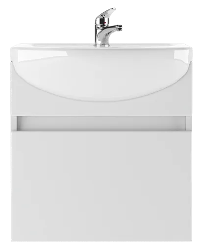 Тумба под умывальник подвесная Айсберг Исеть 55 белый DA3006T