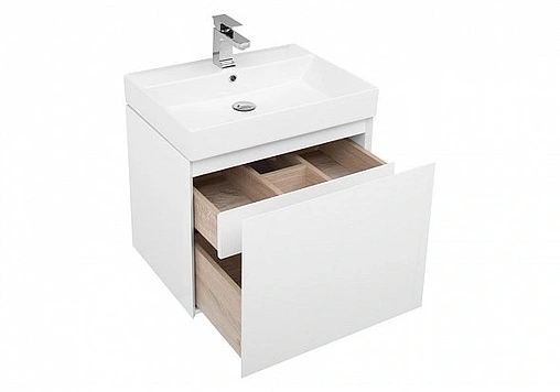 Тумба под умывальник подвесная Aquanet Йорк 70 белый 00202093