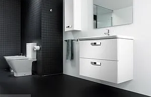 Тумба-умывальник подвесная Roca GAP 80 белый глянец ZRU9302877+327470000 Тумба-умывальник подвесная Roca GAP 80 белый глянец ZRU9302877+327470000, 4