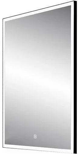 Зеркало с подсветкой Continent Frame Black Led 60x80 чёрный ЗЛП948