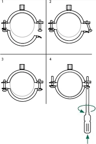 Хомут сантехнический обрезиненный 2½&quot; (75-79мм) Walraven KSB2 3396079