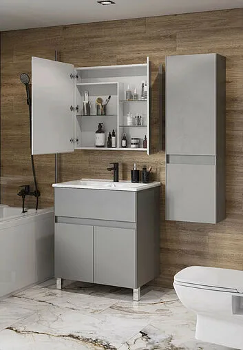 Тумба-умывальник Aquaton Форест 75 туманный серый 1A278301FR4D0