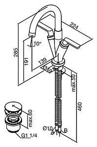 Смеситель для раковины Damixa Venus хром 168570064 Смеситель для раковины Damixa Venus хром 168570064, 2
