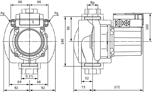 Насос циркуляционный для ГВС Wilo TOP-Z 25/10 DM 2175510