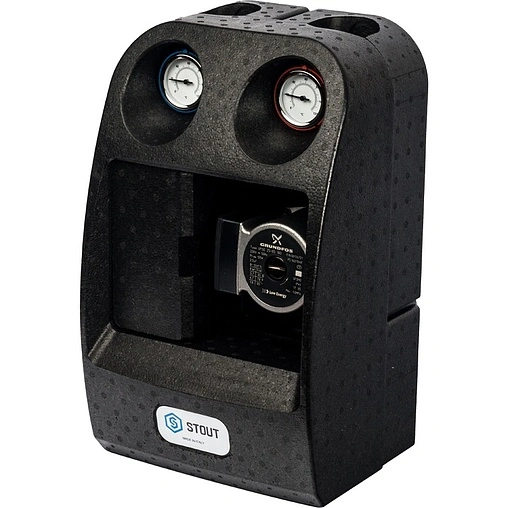 Насосный модуль с 3-х ходовым смесительным клапаном 1½"н х 1"в Stout SDG-0003-002502 с насосом Grundfos UPSO 25-65 180