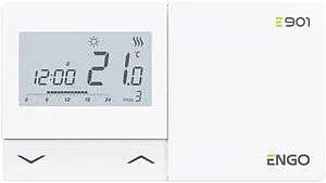 Проводной комнатный терморегулятор ENGO белый E901, 1