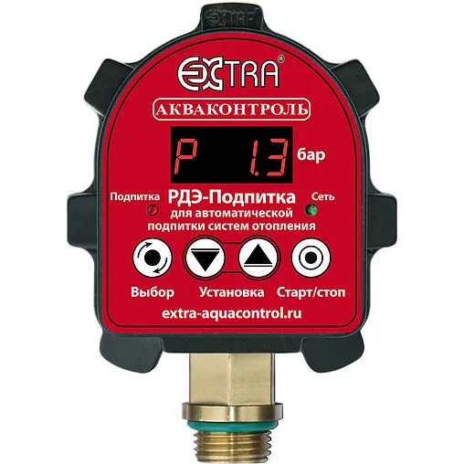 Реле давления воды электронное для автоматической подпитки систем отопления Extra Акваконтроль РДЭ-Подпитка-3-2.2 3702350000