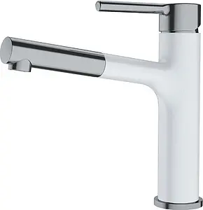 Смеситель для кухни с выдвижным изливом Franke Centro Pull out белый/нержавеющая сталь 115.0621.549 Смеситель для кухни с выдвижным изливом Franke Centro Pull out белый/нержавеющая сталь 115.0621.549, 1