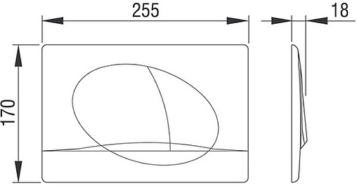 Комплект 6 в 1 Pestan Fluenta Rimless SET40006661PW с кнопкой Play белый глянцевый