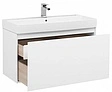 Тумба-умывальник подвесная Aquanet Йорк 100 белый 00202091+00199206