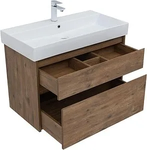 Тумба-умывальник Aquanet Nova Lite 85 дуб рустикальный 00249954+ Тумба-умывальник Aquanet Nova Lite 85 дуб рустикальный 00249954+, 4