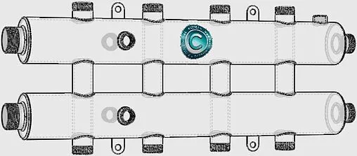Коллектор распределительный 5 контуров 1¼&quot;н x 1&quot;н Север-R-КМ5 1945023