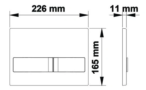 Клавиша смыва для унитаза BERGES Novum L4 Soft Touch 040014 белый матовый
