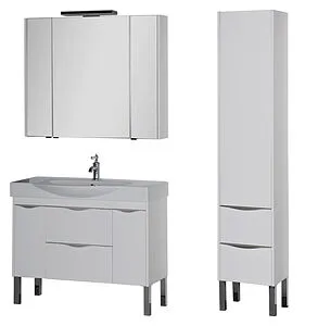 Шкаф-зеркало Aquanet Франка 105 белый 00183047, 5