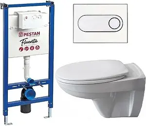 Комплект 6 в 1 Pestan Fluenta Basic SET40006460OW с кнопкой Onyx белый глянцевый Комплект 6 в 1 Pestan Fluenta Basic SET40006460OW с кнопкой Onyx белый глянцевый, 1