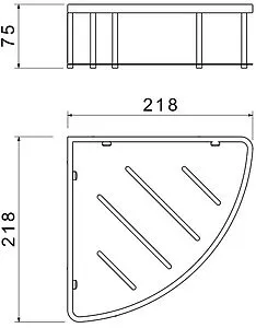 Полка Aquatek хром AQ4926CR Полка Aquatek хром AQ4926CR, 2