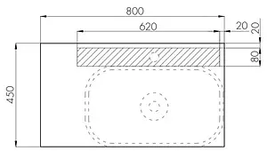 Тумба под умывальник подвесная Aquaton Мишель 80 фьорд/дуб рустикальный 1A256801MIX30, 3