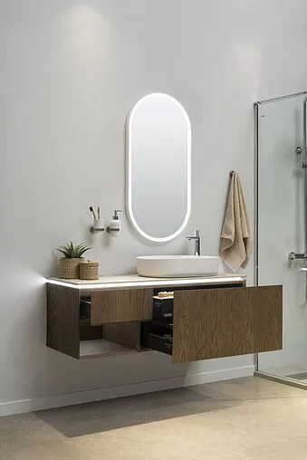 Тумба под умывальник подвесная Allen Brau Infinity 120 L дуб 1.21006.NO