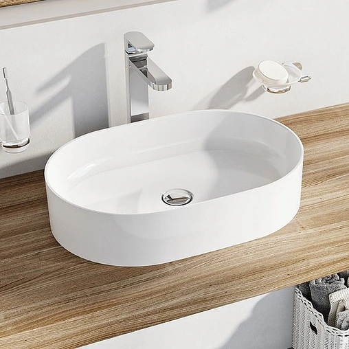 Раковина Ravak Ceramic 55 O Slim белый XJX01155001 Раковина Ravak Ceramic 55 O Slim белый XJX01155001