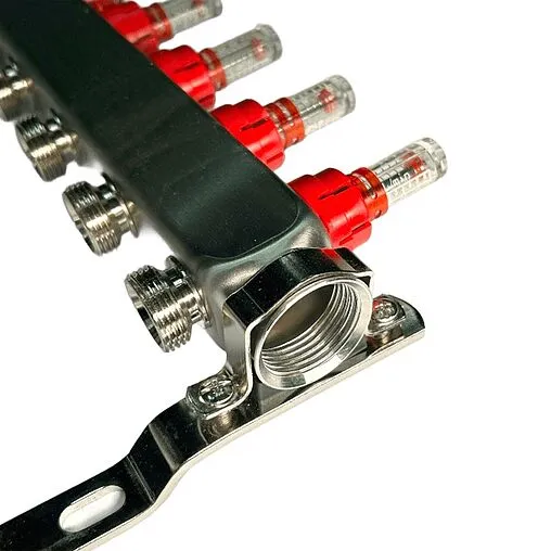 Группа коллекторная с расходомерами 11 отводов 1&quot;в/в x ¾&quot;ек Uni-fitt TECHNO 450W4311