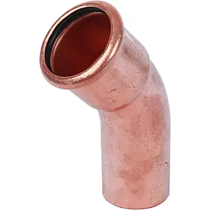 Отвод пресс однораструбный 35мм угол 45° Sanha 6040 1604035, 1