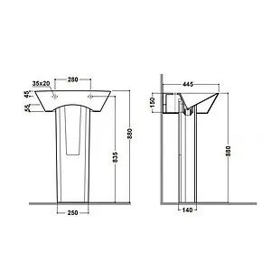 Пьедестал Olympia Crystal белый CRY9CO01 Пьедестал Olympia Crystal белый CRY9CO01, 2