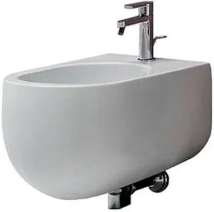 Биде подвесное Kerasan Flo белый матовый 312330 Биде подвесное Kerasan Flo белый матовый 312330, 1