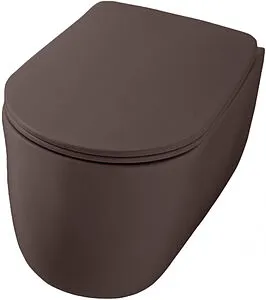 Унитаз подвесной безободковый Kerasan Nolita Tornado Borgogna matt 531575, 1