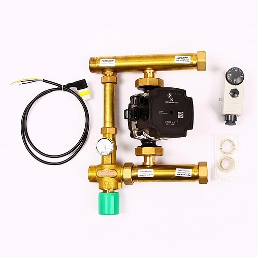 Узел насосно-смесительный с насосом Grundfos UPM3 25-70 Uni-fitt Multimix 477E1500
