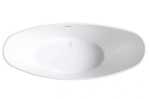 Ванна акриловая отдельностоящая Abber 184x79 белый/панель Grey AB9233G