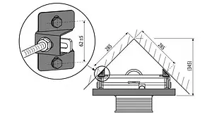 Комплект креплений для углового монтажа инсталляции AlcaPlast M918 Комплект креплений для углового монтажа инсталляции AlcaPlast M918, 2