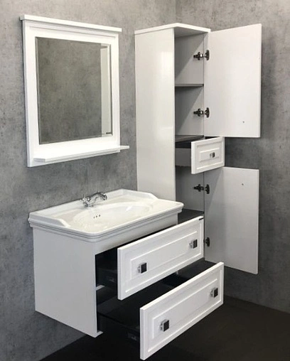 Тумба-умывальник подвесная Comforty Феррара 80 белый 00004151060CF