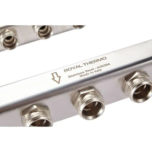 Группа коллекторная без расходомеров 3 отвода 1"в/в x ¾"ек Royal Thermo RTE 51.103