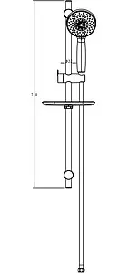 Душевая стойка Bravat Waterfall хром D154CP-2-RUS Душевая стойка Bravat Waterfall хром D154CP-2-RUS, 2