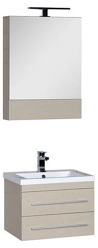 Шкаф-зеркало Aquanet Нота 58 L светлый дуб 00158856