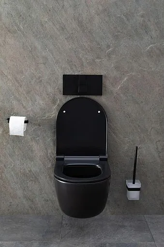 Унитаз подвесной безободковый Allen Brau Priority черный матовый 4.31002.31