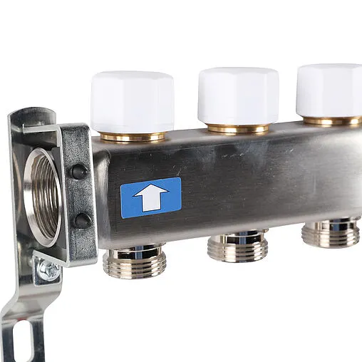 Группа коллекторная без расходомеров 12 отводов 1&quot;в/в x ¾&quot;ек Rommer RMS-3200-000012