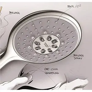Лейка ручного душа Grohe Power&Soul 130 хром/белый 27673LS0, 5