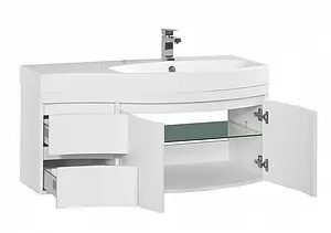 Тумба под умывальник подвесная Aquanet Опера 115 R белый 00169654, 3