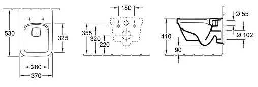 Унитаз подвесной безободковый Villeroy&amp;Boch Architectura белый 5685HR01