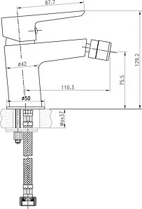 Смеситель для биде BelBagno Rowena хром ROW-BD-CRM Смеситель для биде BelBagno Rowena хром ROW-BD-CRM, 2