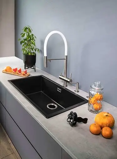 Мойка кухонная Omoikiri Yamakawa 75-U/I-GR leningrad grey 4993776