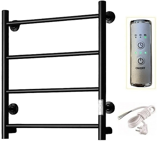 Полотенцесушитель электрический лесенка Тругор Аспект Пэк сп 1 60х50 черный матовый ВГП