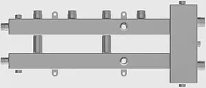 Распределительный коллектор 3 контура с гидрострелкой 1¼"н x 1"н Север-М2+1(Aisi) 1915026 Распределительный коллектор 3 контура с гидрострелкой 1¼"н x 1"н Север-М2+1(Aisi) 1915026, 4