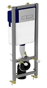 Инсталляция для подвесного унитаза Set 3 в 1 Vidima W3714AA с кнопкой хром глянцевый Инсталляция для подвесного унитаза Set 3 в 1 Vidima W3714AA с кнопкой хром глянцевый, 1