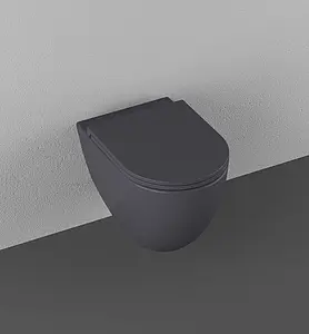 Крышка-сиденье для унитаза с микролифтом ISVEA F50 антрацит 40KF0522I-S, 4