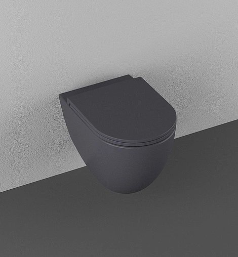 Крышка-сиденье для унитаза с микролифтом ISVEA F50 антрацит 40KF0522I-S Крышка-сиденье для унитаза с микролифтом ISVEA F50 антрацит 40KF0522I-S